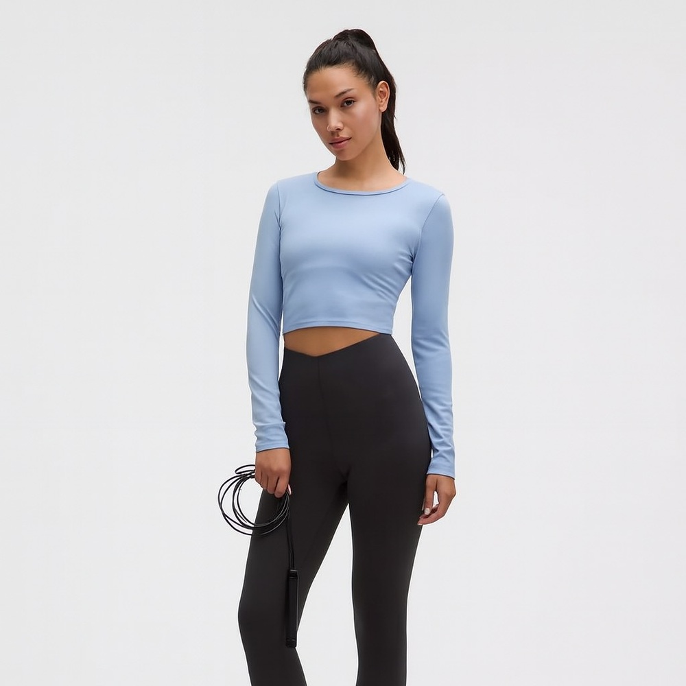 Wunder Train Cropped Long-Sleeve Shirt - lululemon